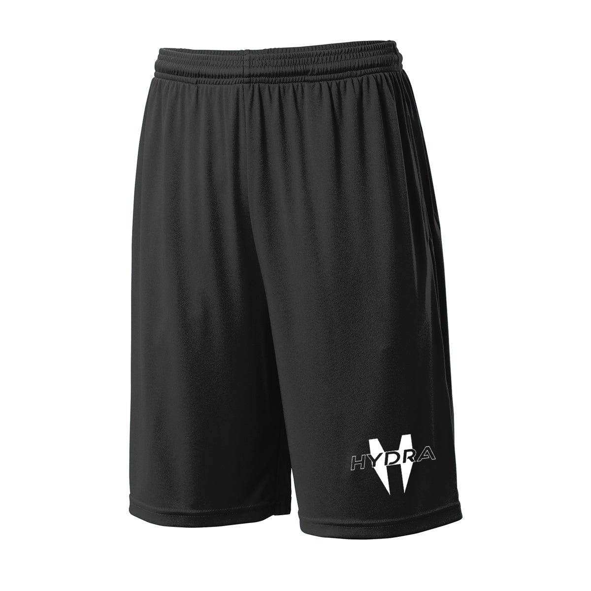 HIDRASHORT ブラック ナイロン 10 oz Hyrda Logo // Shorts – Hydra Fit